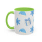 Blue gifts mug