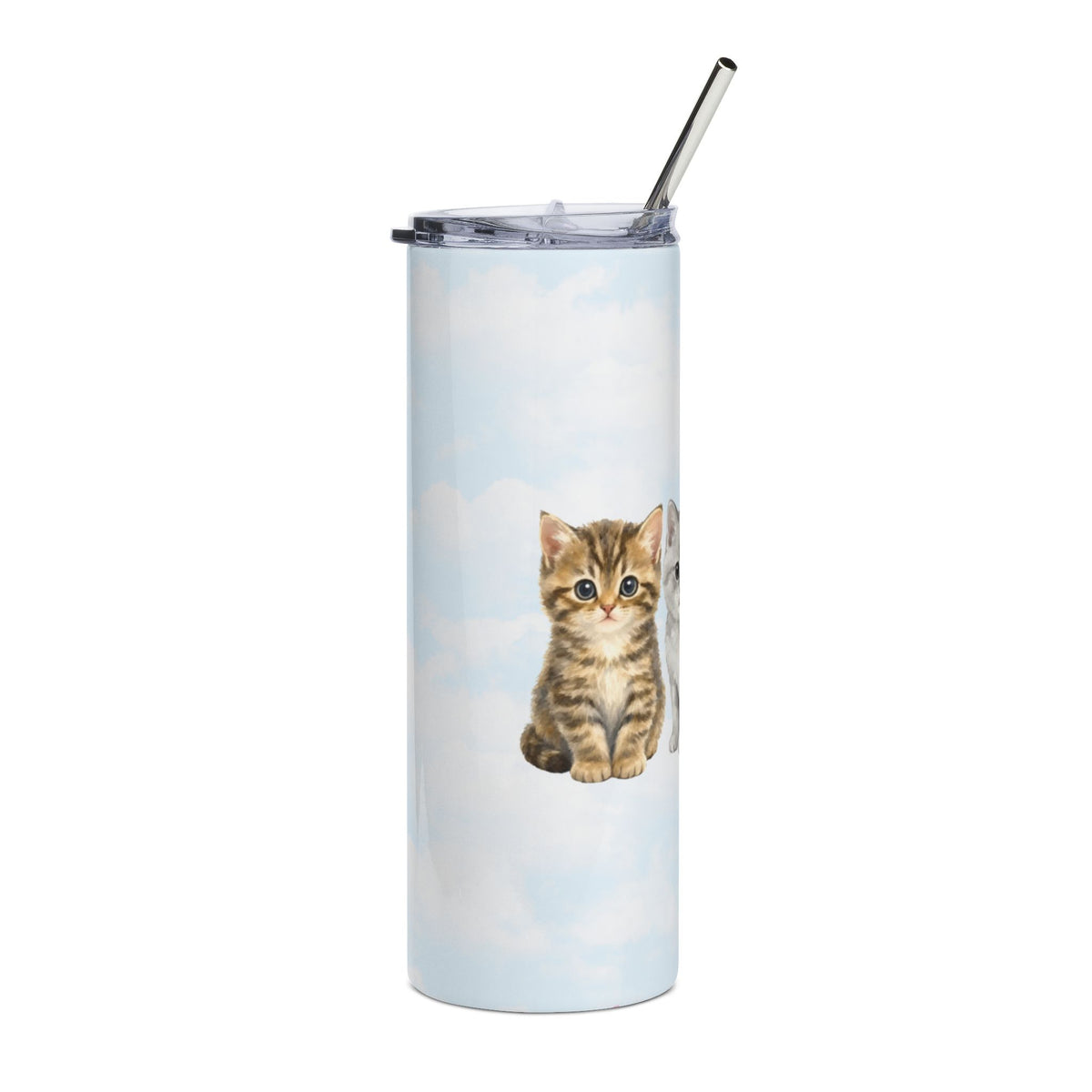 Cats on clouds + free straw topper