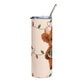 Highland cow+ free straw topper