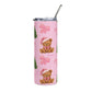 Pink bear Christmas + free straw topper