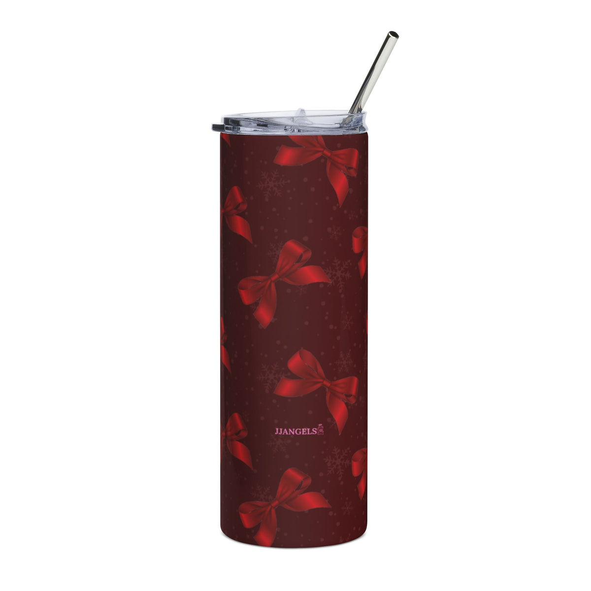 Red bow + free straw topper