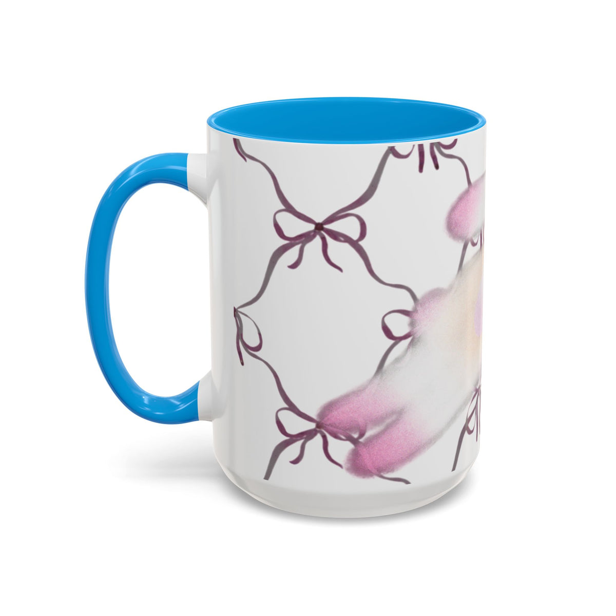 Rabbit bows mug