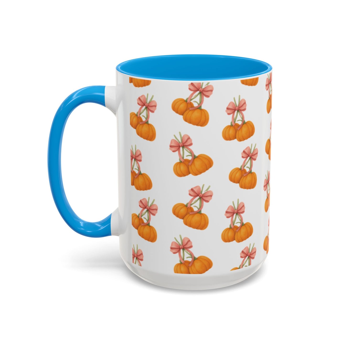 Bow pumpkin mug