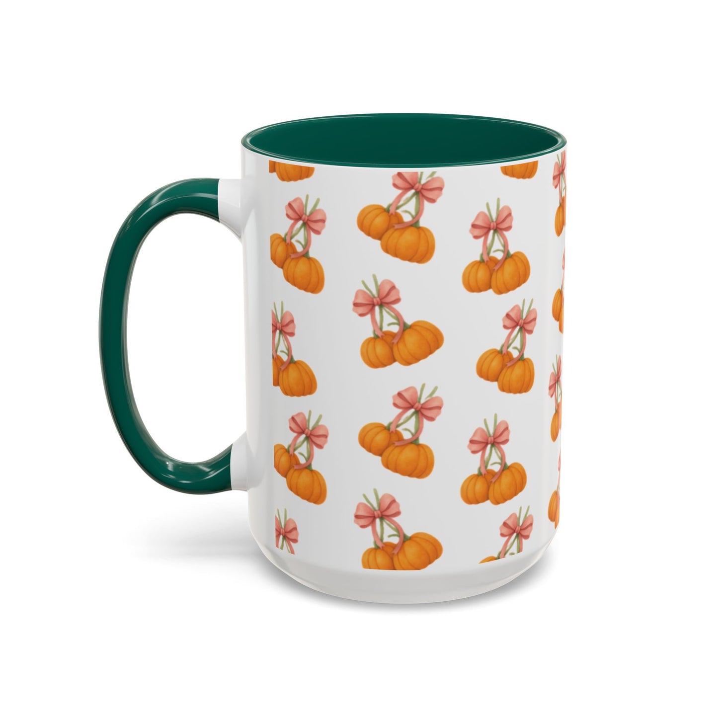 Bow pumpkin mug