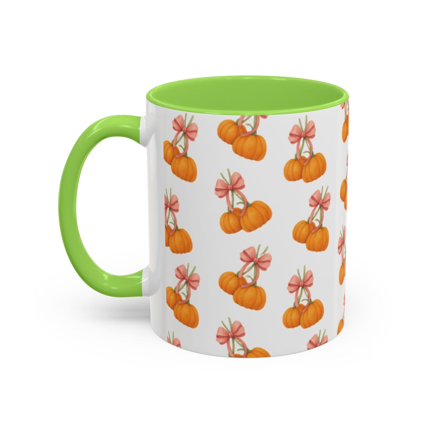 Bow pumpkin mug
