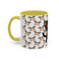Cat and pumpkin mug