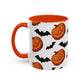 Pumpkin + Bats mug