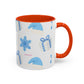 Blue gifts mug