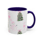 Snowman tree mug