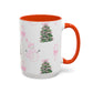Snowman tree mug