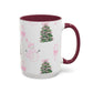 Snowman tree mug