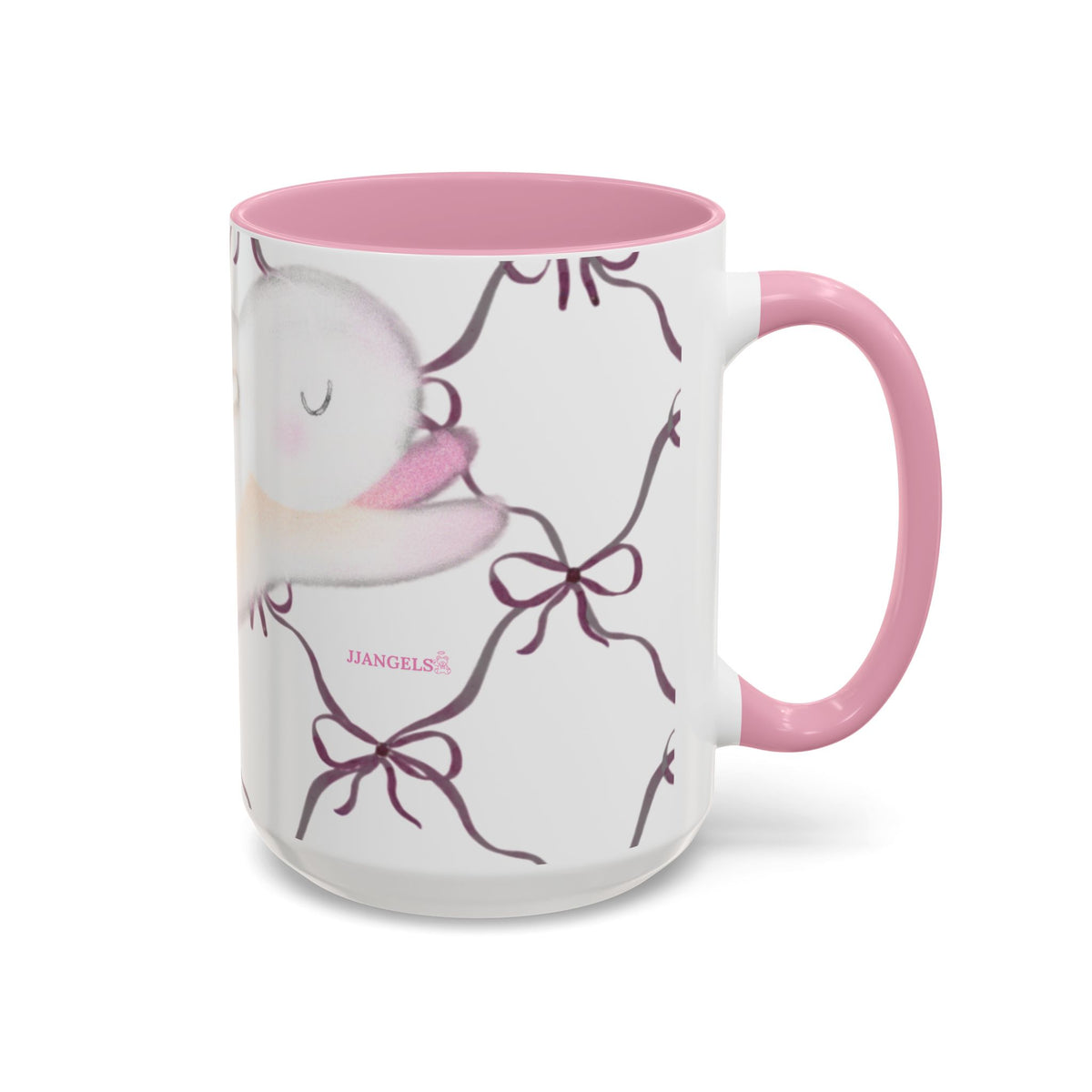 Rabbit bows mug