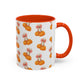 Bow pumpkin mug