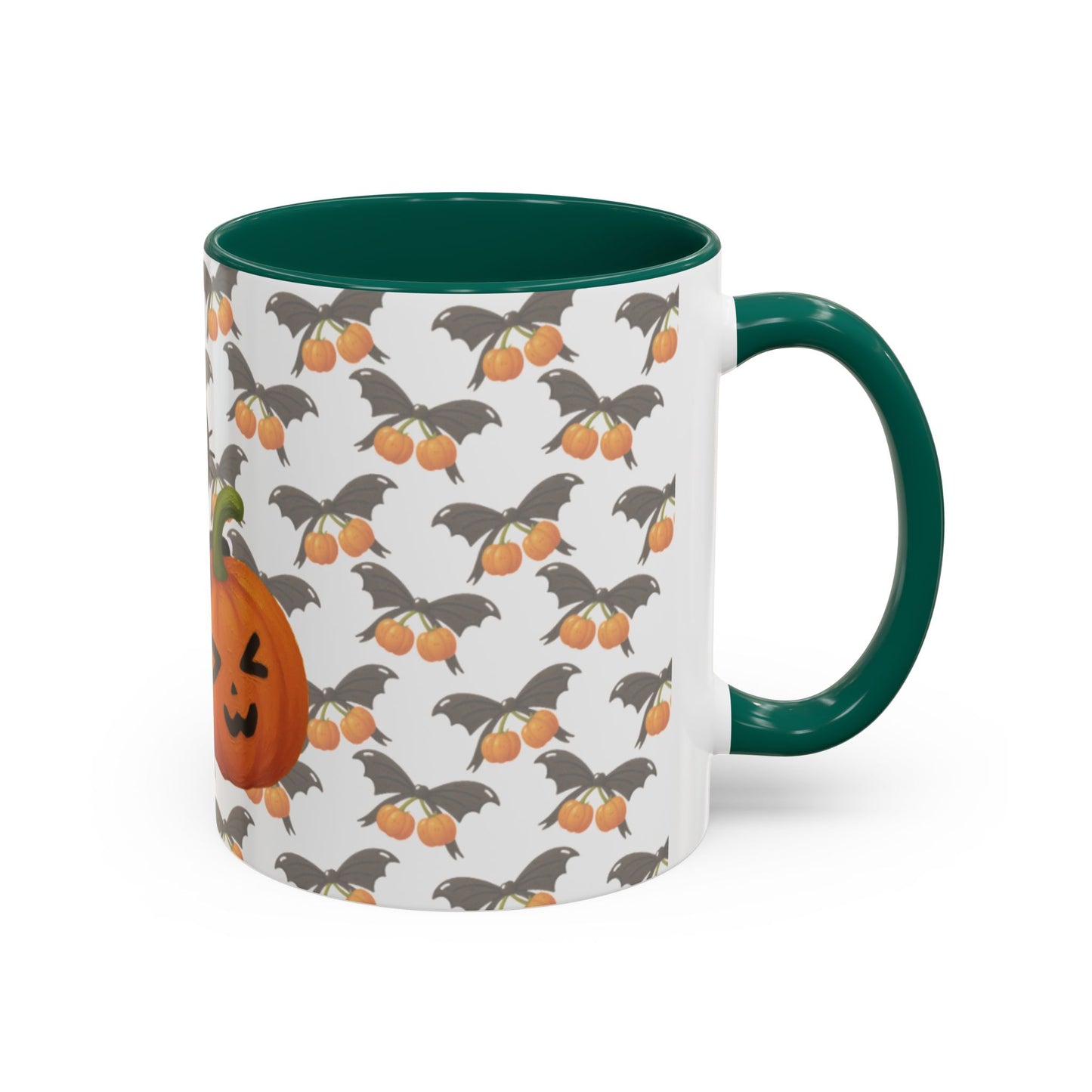 Cat and pumpkin mug