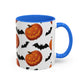 Pumpkin + Bats mug