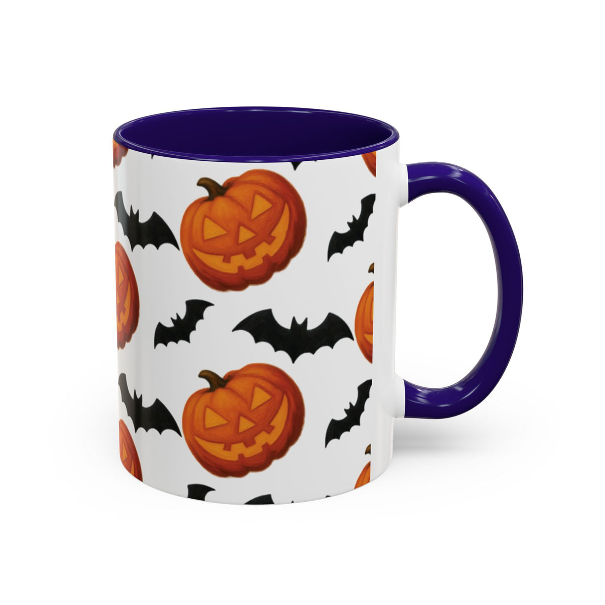 Pumpkin + Bats mug