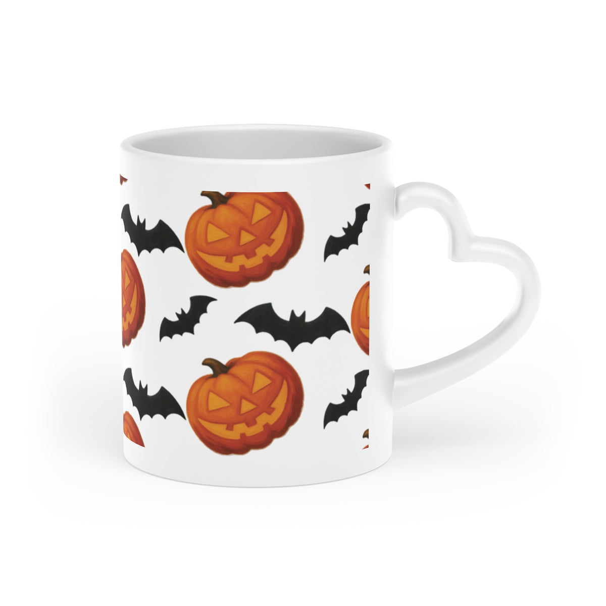 Pumpkin + Bats mug